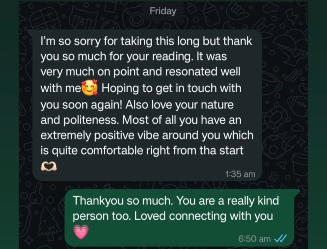 Client review screenshot — Birth Chart Consultation